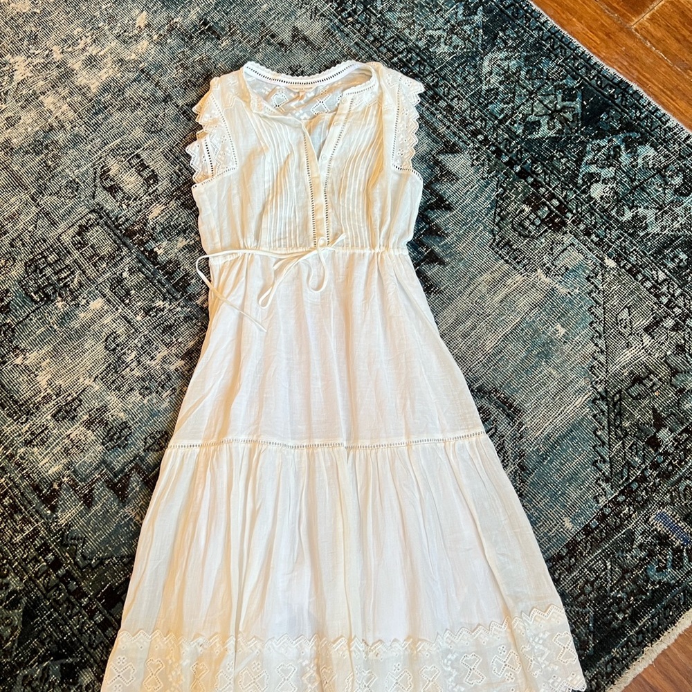 Rebecca Taylor Cream Lace Detail Blouse